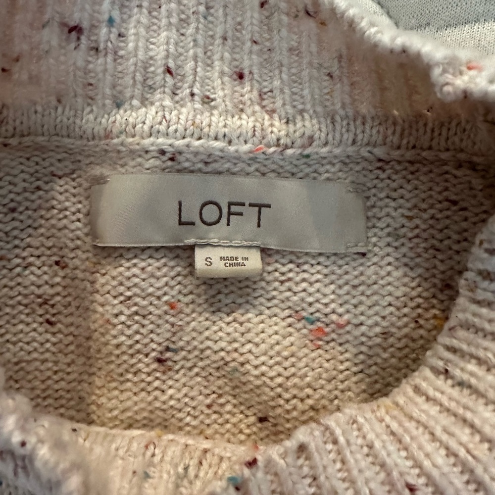 Loft white sweater